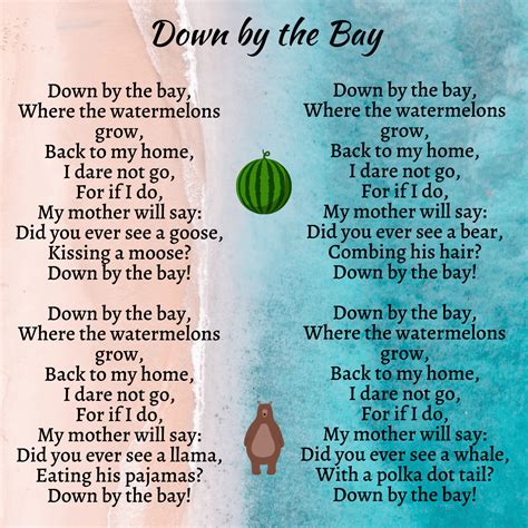 down by the bay song